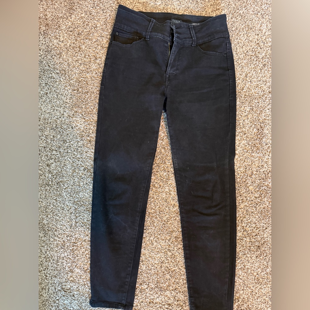 High Rise Women's Jeans in Black